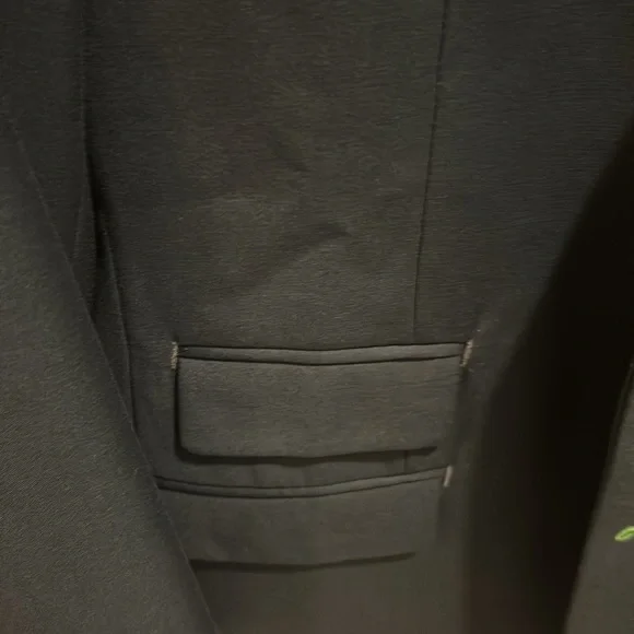 Forest green suit 46R wool blend - Picture 3 of 11